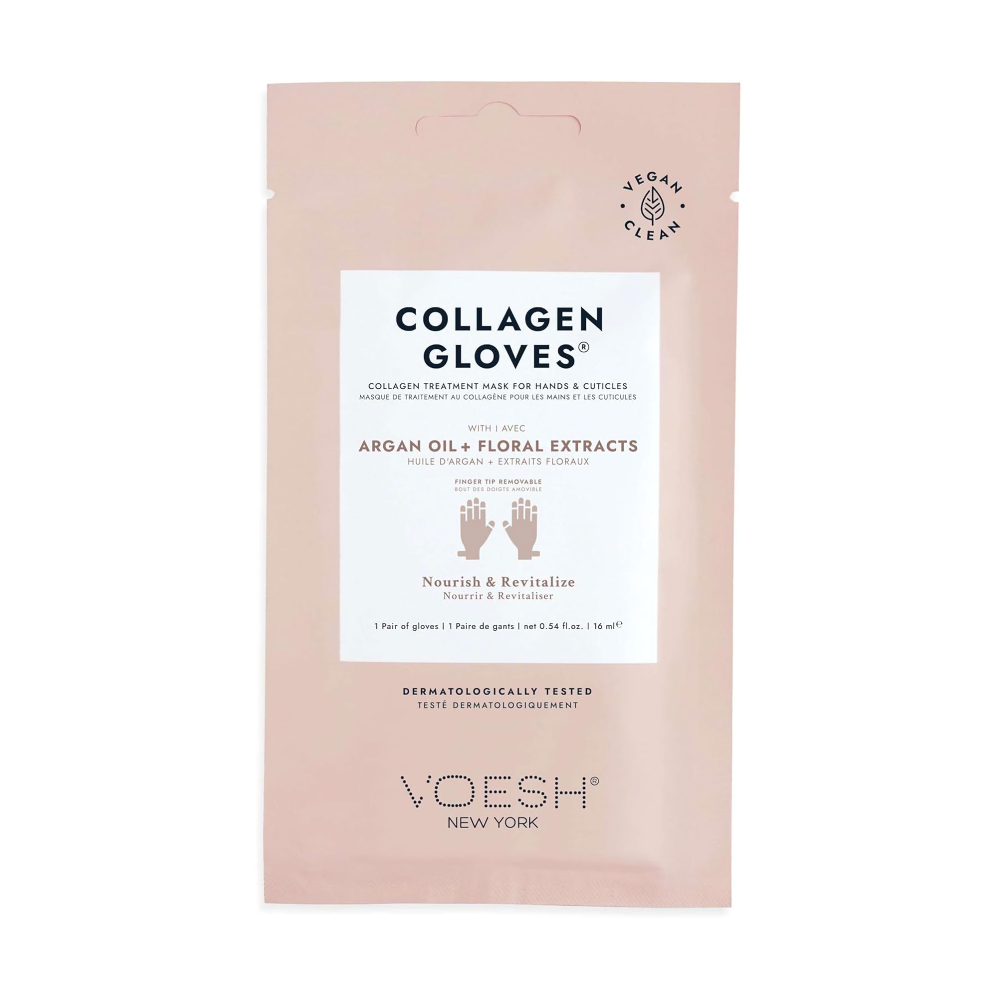 Колагенова маска-рукавички для рук VOESH Collagen Gloves Argan Oil + Floral Extracts з аргановою олією та квітковими екстрактами, 16 мл